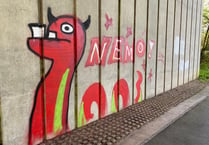 We're not loving it: Monstrous graffiti close to A3 McDonald's