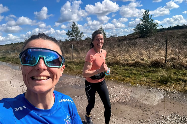 Anna training for the London Marathon