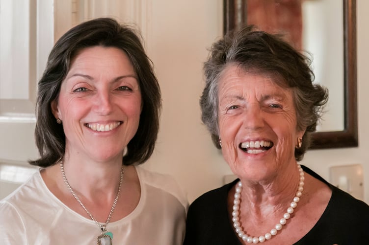 Anna and her Mum for her Mothers 80th Birthday