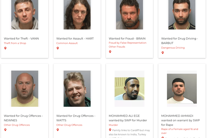 Crimestoppers has uploaded a gallery of Hampshire's Most Wanted to its website https://crimestoppers-uk.org/give-information/most-wanted