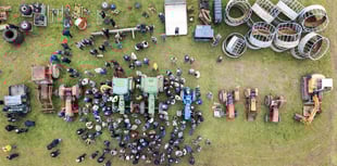 Drone footage of West Meon tractor auction is highly impressive