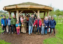Blooming wonderful sight as mayor opens eco-shelter at Petersfield Community Garden