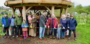 Blooming wonderful as mayor opens eco-shelter at community garden