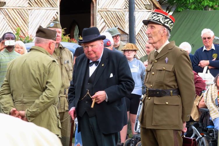 Winston Churchill in WII reenactment at Rural Life Museum