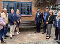 Sir Ray and Lady Tindle Bench unveiled at "spot they loved" in Farnham