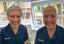 Grange midwife makes bald move to support Cancer Research