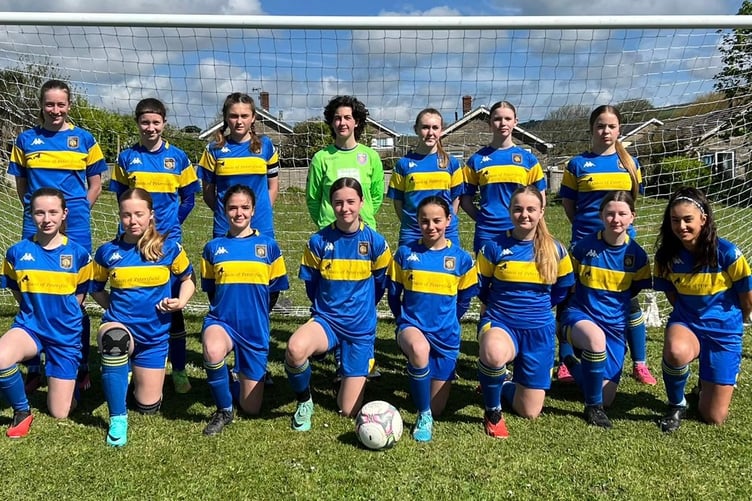 Petersfield Town under-14 Whirlwinds girls won the Hampshire Division Two title