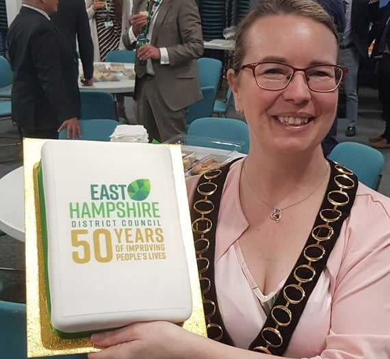 Golden honour for Whitehill councillor as EHDC mark 50 years