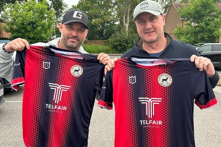 Steve Larvan (left) and Marc Hawtin (right) have been appointed Whitehill & Bordon FC's development team managers