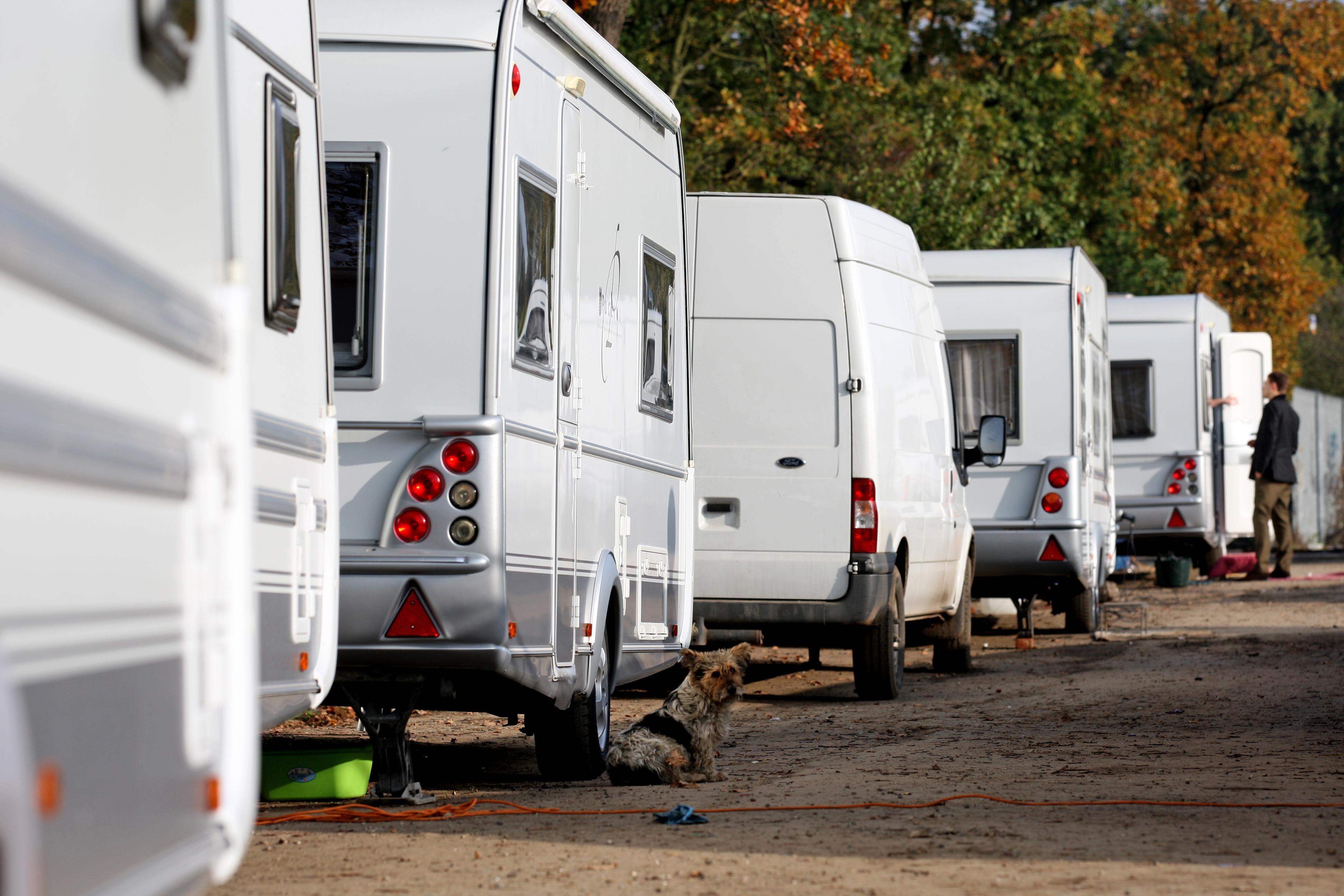 Dozens of Traveller caravans in East Hampshire