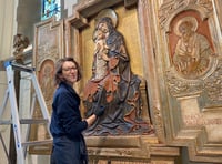 Mum's the word as church centrepiece is restored