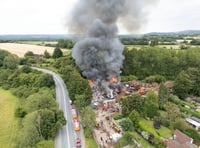 Firefighters tackle blaze at scrapyard south of Petersfield