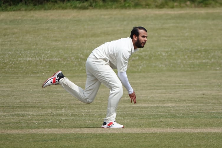 Clanfield bowler Kuthubudeen Abdul Malikoo took two wickets against Kerala