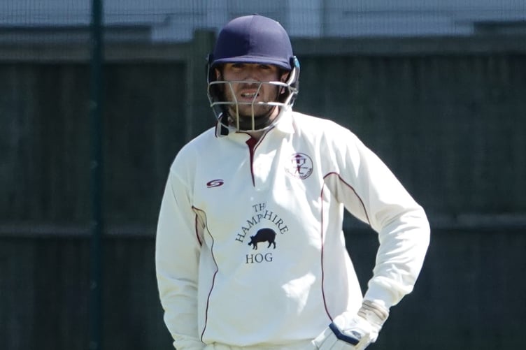 Clanfield batter Matt Bradley scored 115 not out against Rowner