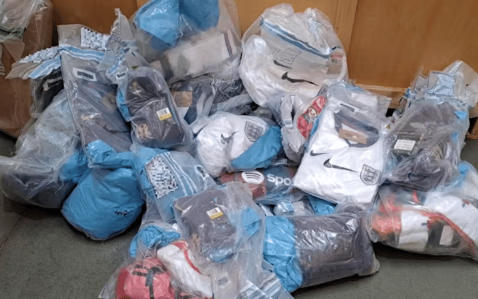 Euro 2024 counterfeit football shirts seized by City of London Police