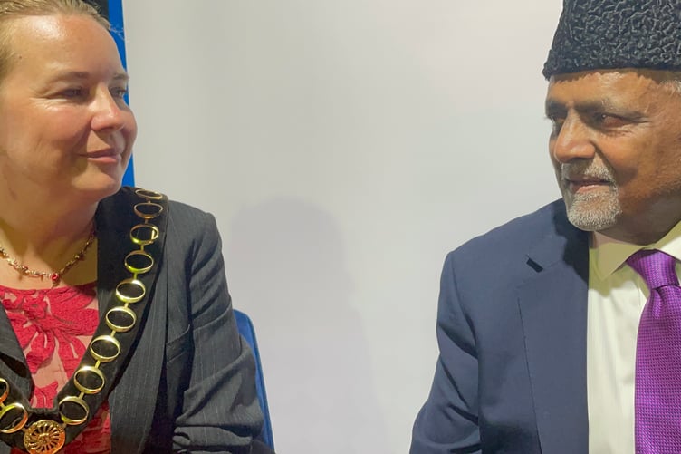 Cllr Catherine Clark and National President of the UK Aymaddiya Rafiq Hayat