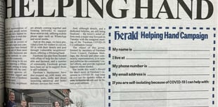 Offering a helping hand as lockdown begins