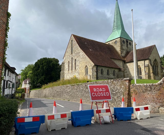 Lorry strike forces closure of main road through Harting