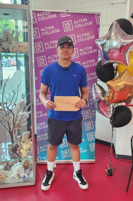 Dwayne Nobleza Alton College A-Levels