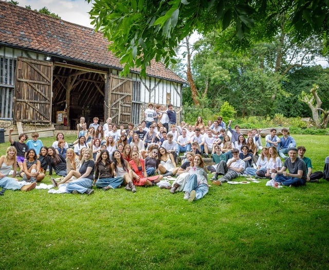Long farewell finishes for Bedales students on results day
