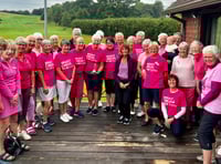 Ladies raise more than £1,100 on Niki Hogan Breast Cancer Now Day