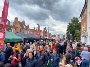 Food, glorious food as thousands gather for Farnham festival
