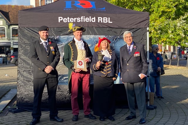 Petersfield Poppy Appeal launched in the square