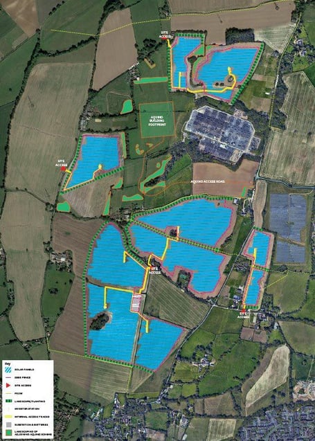 Denmead Solar Farm masterplan 