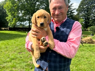 Alton puppy Titch joins Alan Titchmarsh for second TV appearance