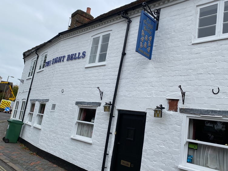 The Eight Bells pub in Alton was named as among the top six in the country by epic pub crawler Rob Cocker.