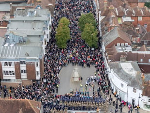 Record turnout for Petersfield's Remembrance Sunday service