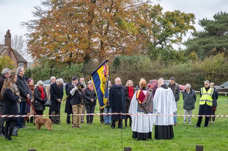 Remembrance Service at Frensham War Memorial, November 11th 2024.