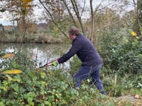 MP swaps politics for pond life at community clean-up