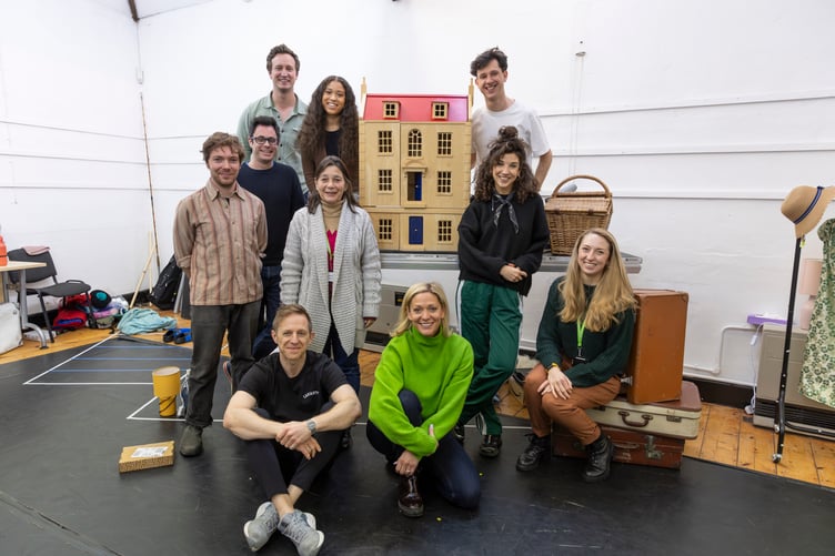 Christmas in Exeter Street rehearsal photos taken on the 27th November 2024 at Farnham Maltings