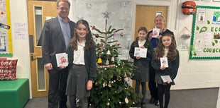 Card sent from Shottermill to Buckingham Palace