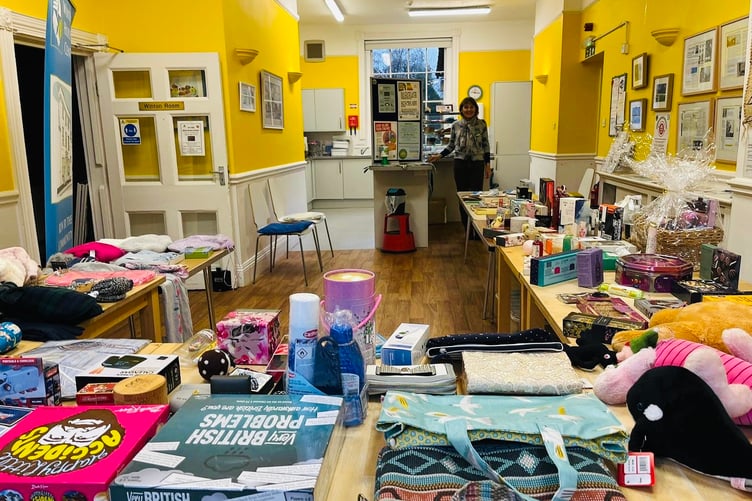 Donated gifts at a previous Christmas present exchange