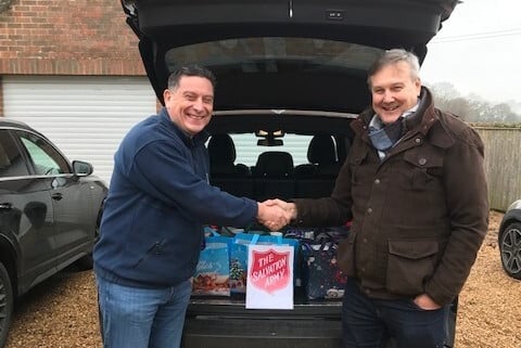 Cllr Nick Drew from EHDC and Steve Field of Agencies Working Together