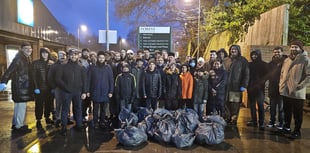 VIDEO: Dawn litter pickers give town a clean start to 2025