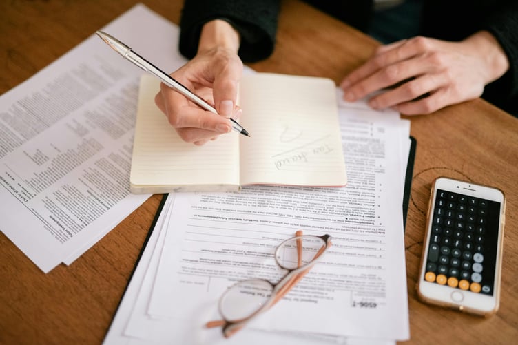 Pexels fraud, documents stock image