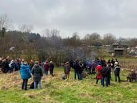VIDEO: Locals celebrate wassailing at Petersfield Community Garden 