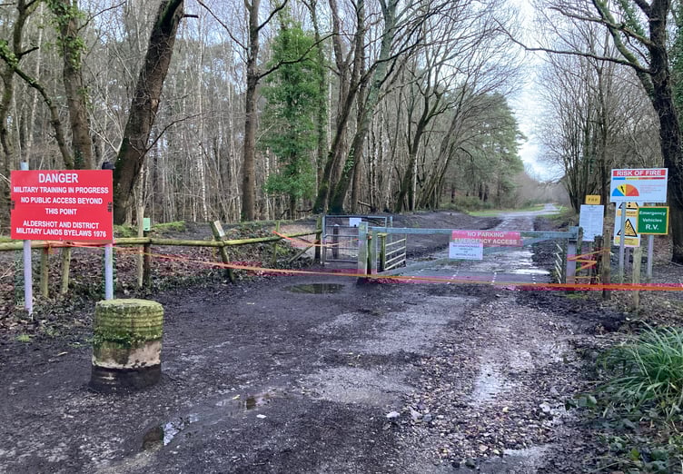 Longmoor Forest Road Liss Road Cordon