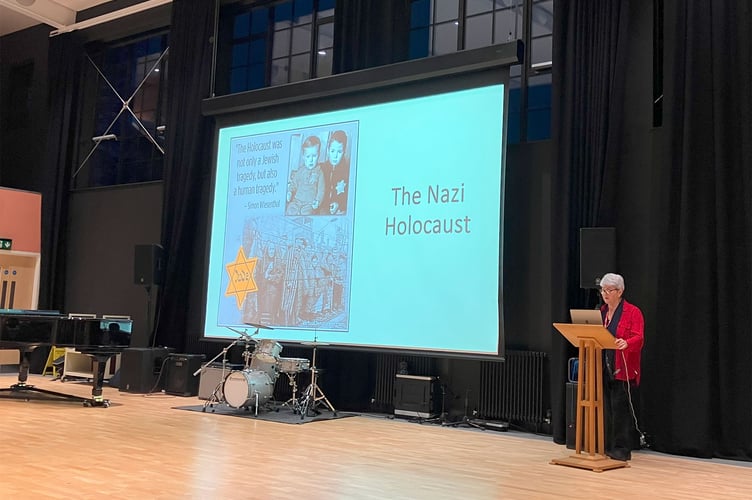 Gloria Silver talk at Bedales to mark Holocaust Memorial Day in January, 2025