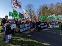 WATCH: Campaigners block Farnborough Airport in expansion plan protest