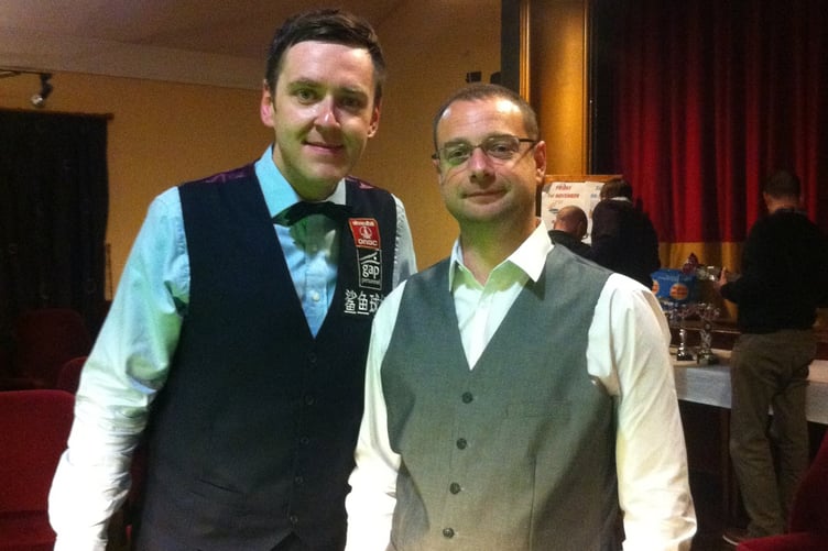 Keith Brewer at the 2013 presentation night with Ricky Walden