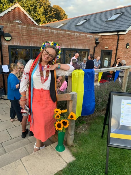 Iva Repnytska, Ukrainian, who has been living in Petersfield since June 2022.