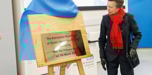 QA Hospital’s new Emergency Department opened by The Princess Royal