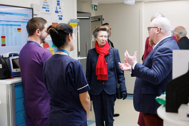 Princess Royal, opens the new ED at Queen Alexandra Hospital, Portsmouth. March 7, 2025.