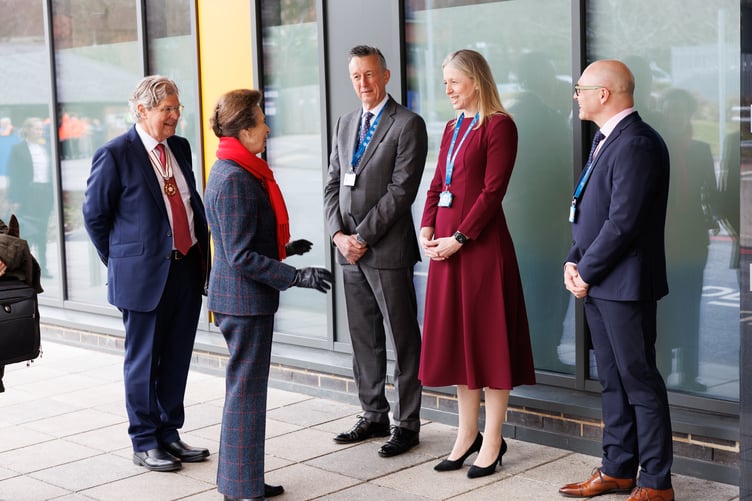 Princess Royal, opens the new ED at Queen Alexandra Hospital, Portsmouth. March 7, 2025.