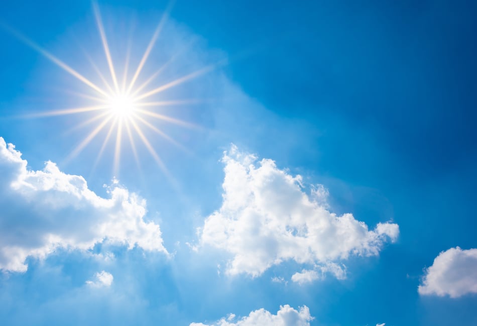 Sunny today with mild breezes patchy rain possible tomorrow