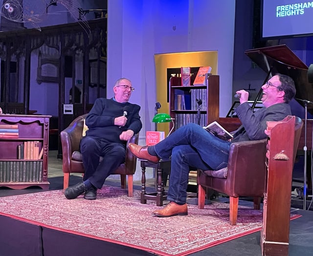 WATCH: The Rev Richard Coles charms Farnham Literary Festival
